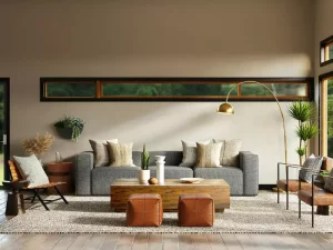 décoration d’un salon moderne à Lyon