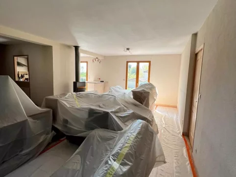 Protection des sols et murs de chantier pour travaux à Lyon